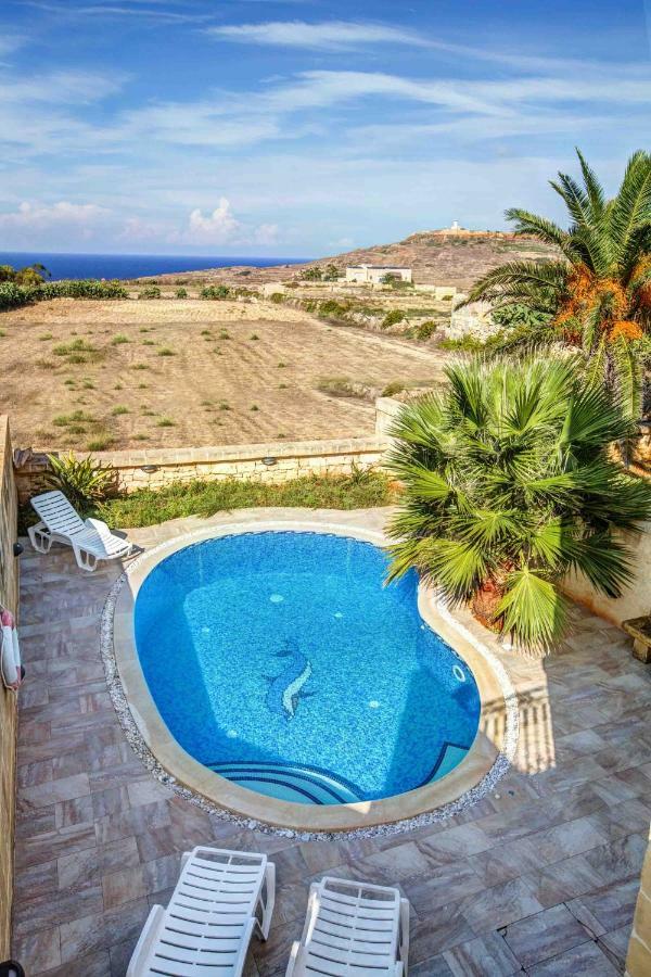 Il-Veduta Holiday Farmhouse With Sunny Private Pool In Island Of Gozo Għarb Buitenkant foto